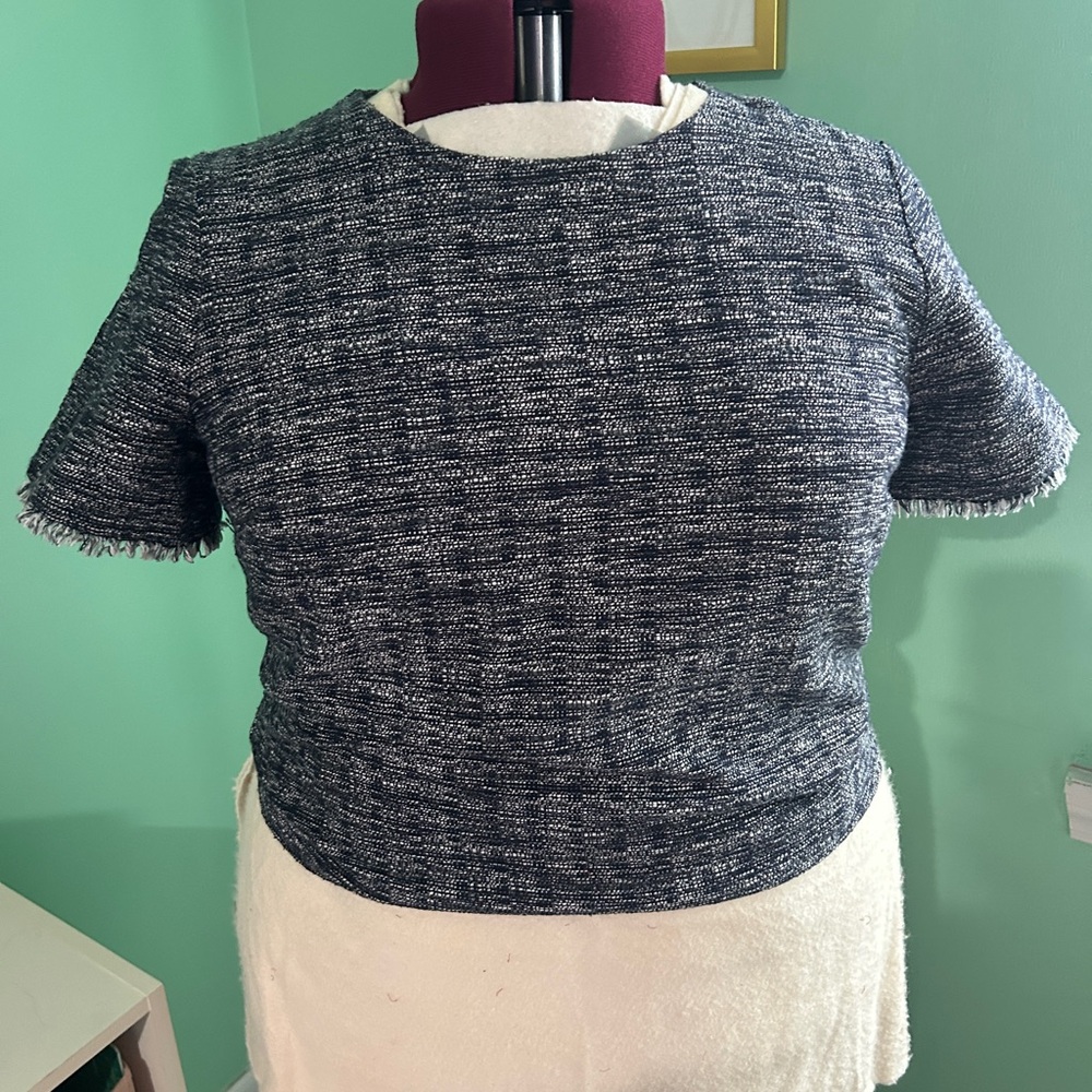 J. Crew Textured Shell Blouse